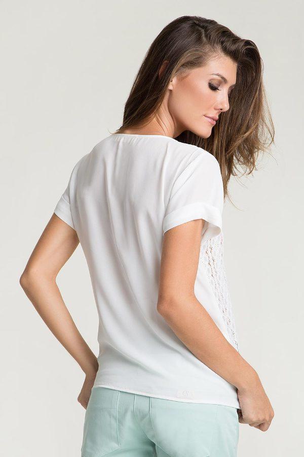 BLUSA ENCAJE CON PATCH