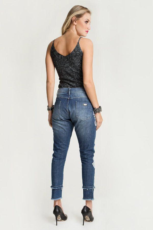 PANTALÓN BOYFRIEND BORDADA