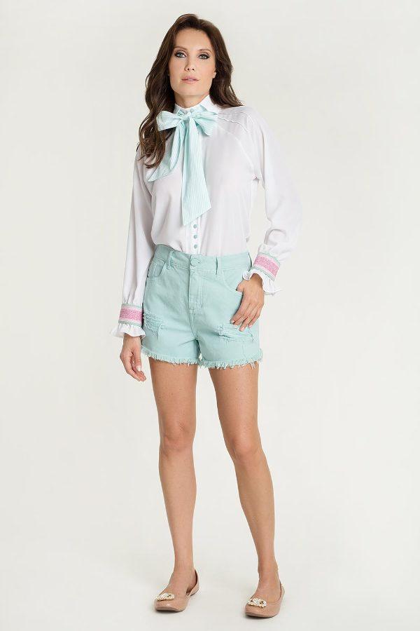 SHORT COLOR DESHILACHADO