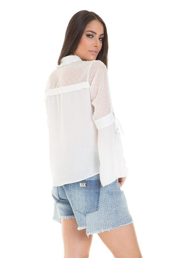 CAMISA CON TEJIDO POA