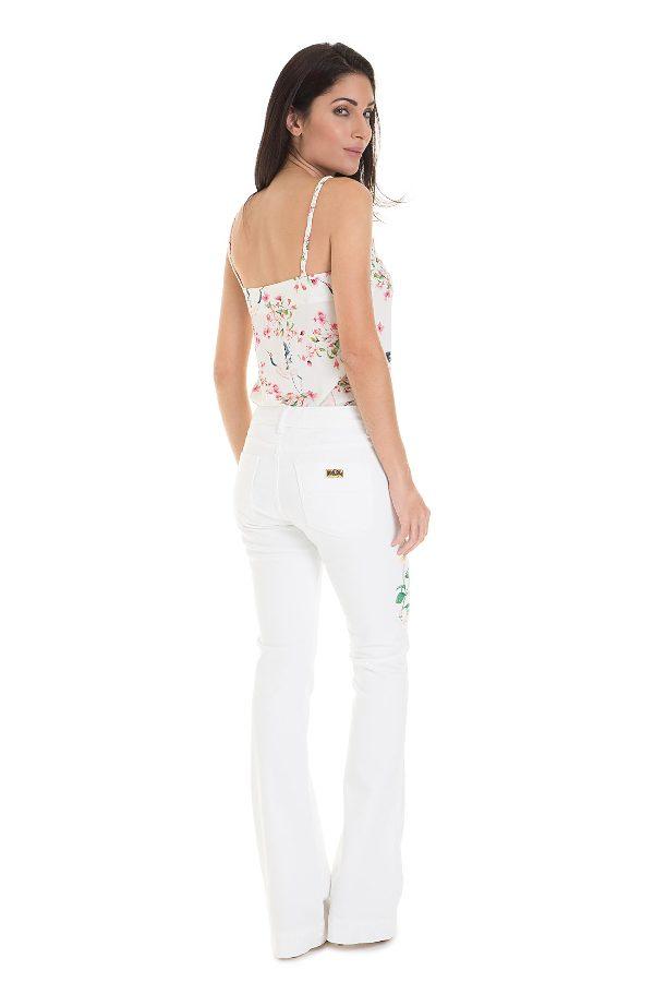PANTALÓN FLARE BORDADO