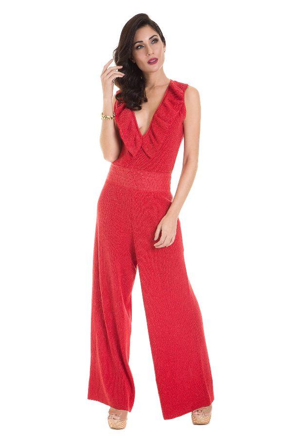 ENTERITO TRICOT CON VOLADO