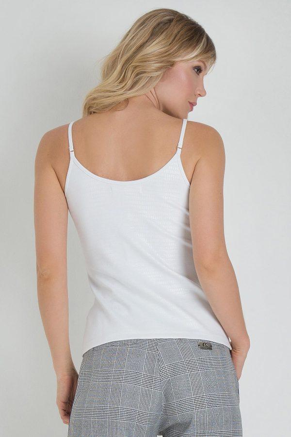 BLUSA CON BUSTO ARMADO
