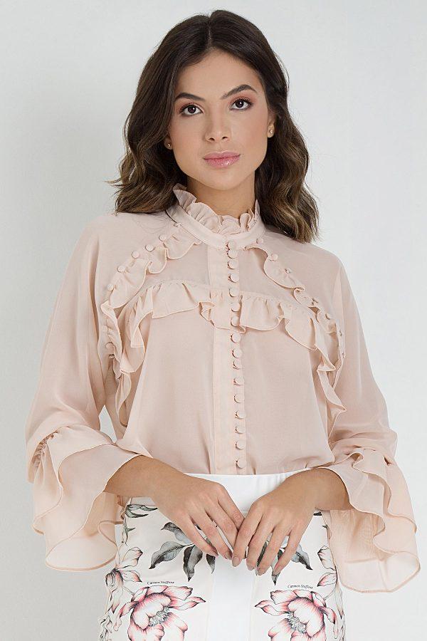 CAMISA CON VOLADOS
