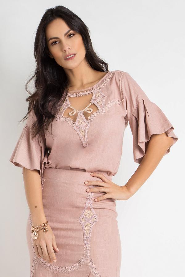BLUSA BORDADA