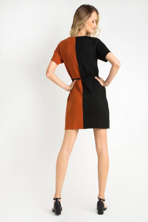 VESTIDO BICOLOR