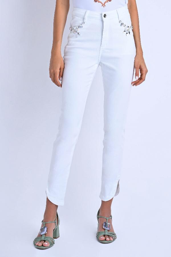PANTALÓN BLANCO BORDADO