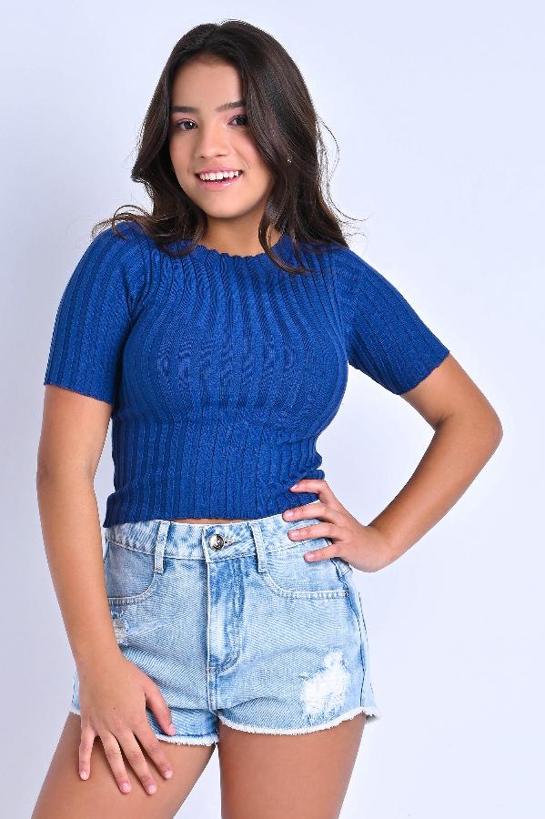 CROPPED MANGA CORTA