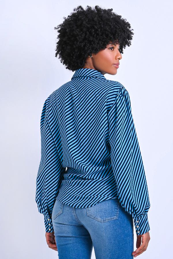CAMISA RAYADA DIAGONAL