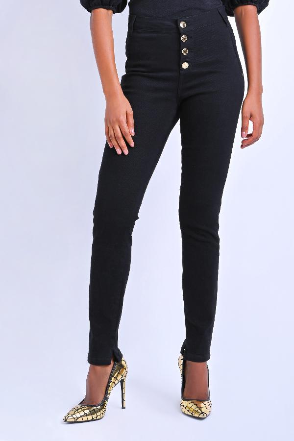 PANTALON SKINNY CINTURA ALTA
