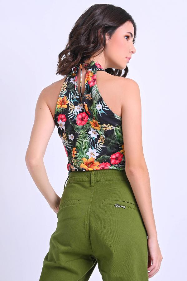 BLUSA CROPPED BASICA ESTAMPADA