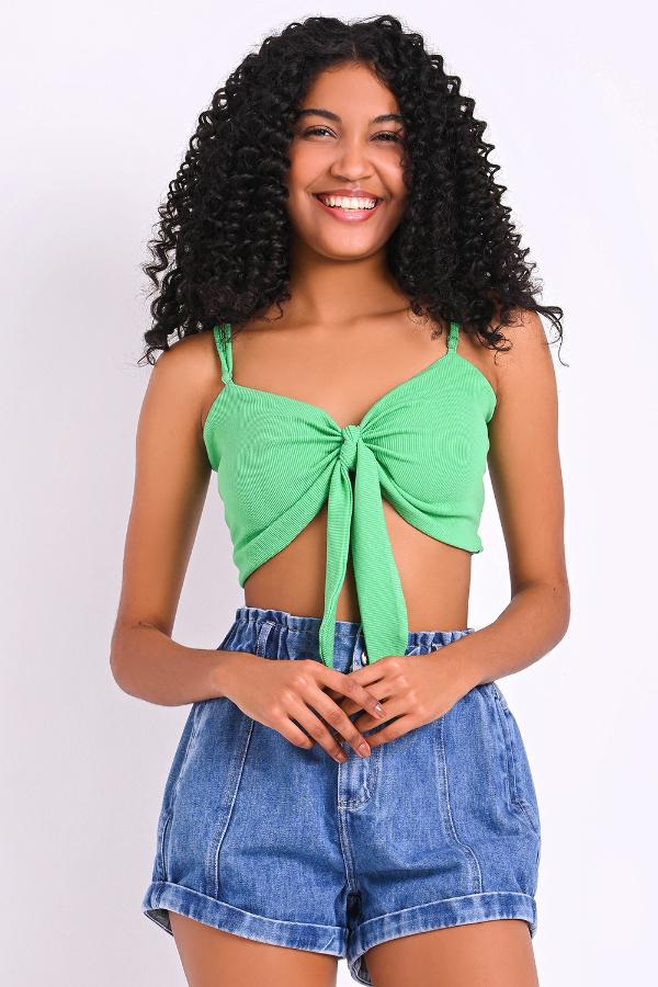 TOP CROPPED CON LAZO