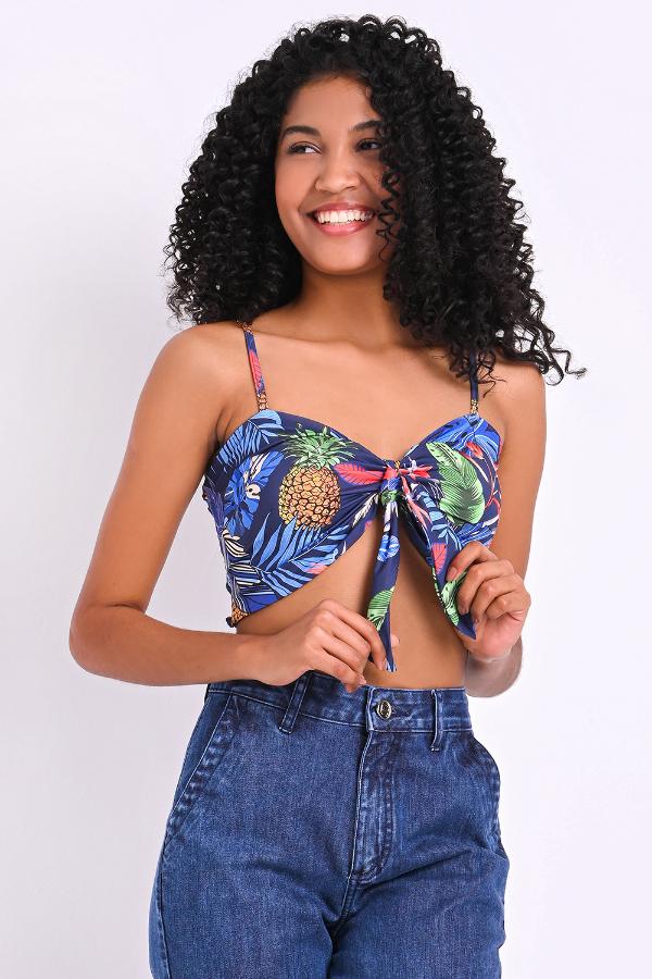 TOP CROPPED CON LAZO