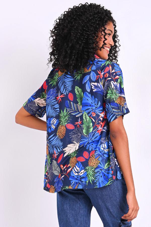 CAMISA ALONGADO ESTAMPADA