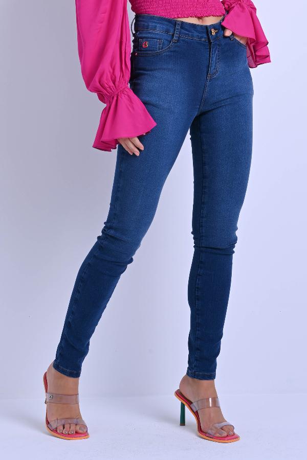 PANTALON SKINNY CINTURA ALTA BASICA