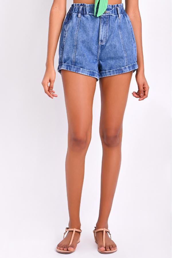 SHORTS RETRO CINTURA ALTA