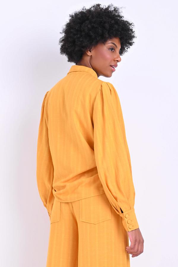 CAMISA MANGA ABULLONADA