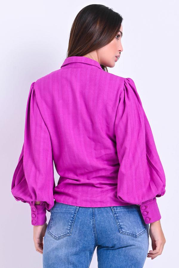 CAMISA MANGA ABULLONADA