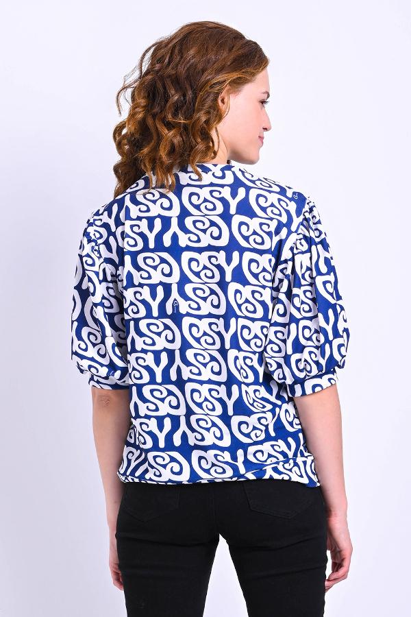 BLUSA MANGA ABULLONADA