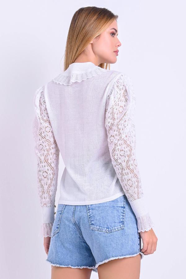 CAMISA MANGA ABULLONADA