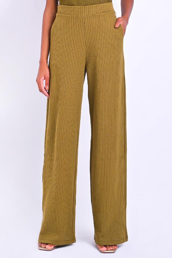 PANTALÓN ANCHO CON BOLSILLO FRANCÉS