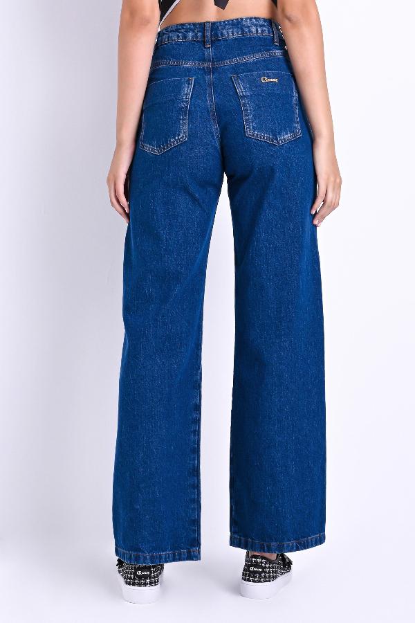 PANTALON WIDE LEG CON CORREAS