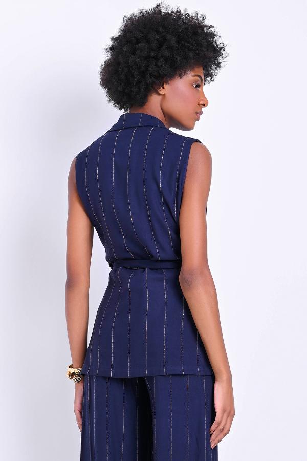 CHALECO TRASPASADO CON AMARRE