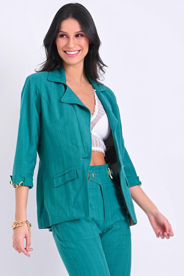 BLAZER CON METAL EN LAS MANGAS