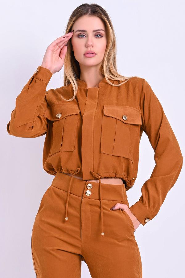 CHAQUETA CON MAXI BOLSILLOS