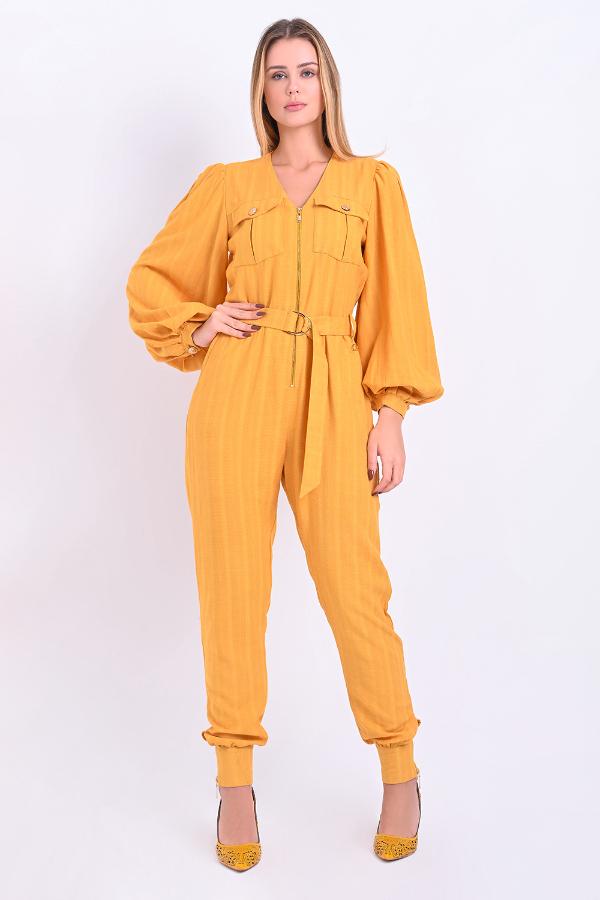 MONO LARGO CON BOLSILLO Y SOLAPA