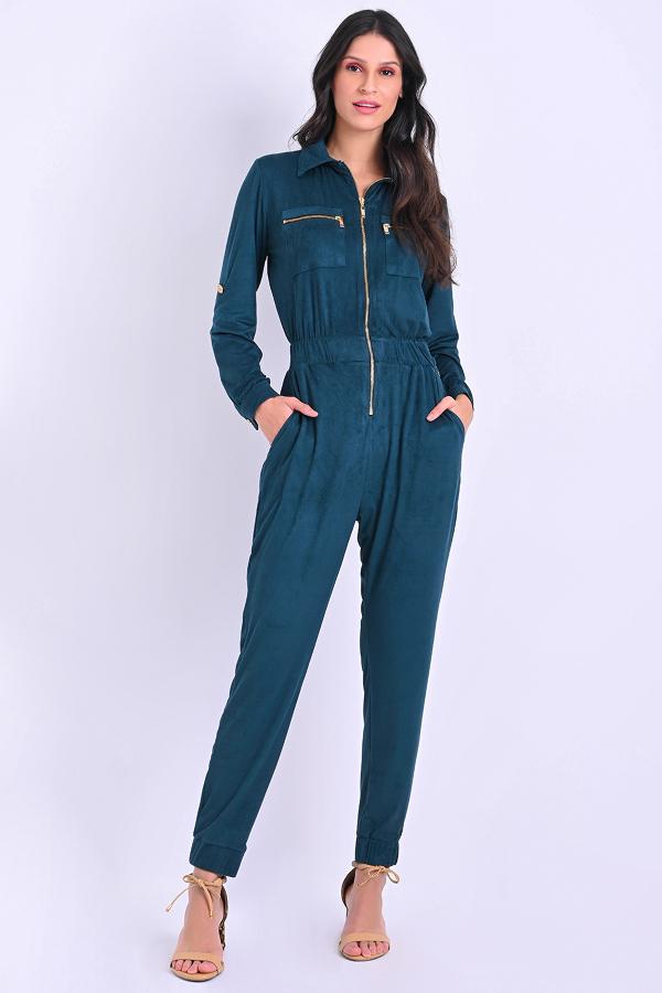 MONO CON CIERRE Y BOLSILLOS DIFERENCIADOS