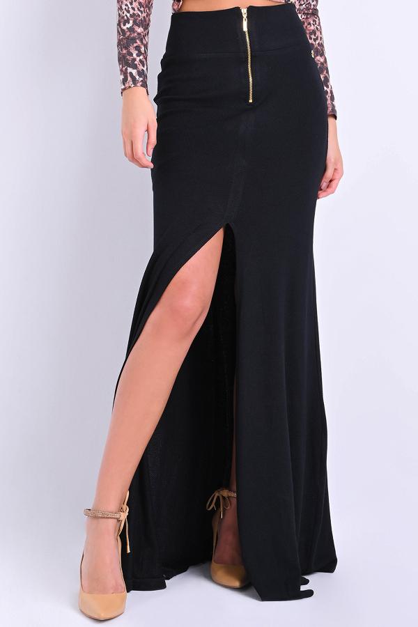 FALDA LARGA CON CIERRE