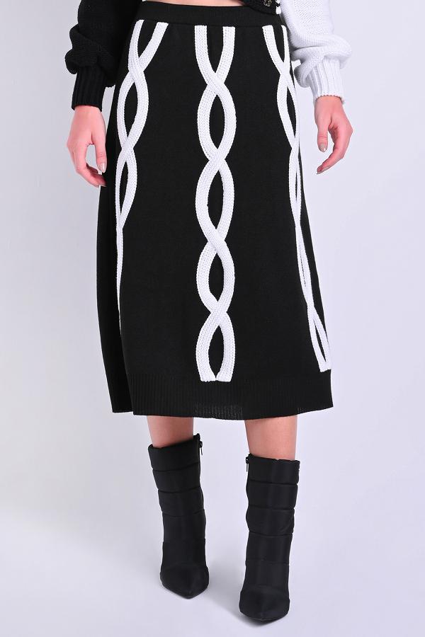 FALDA MIDI TRANZA