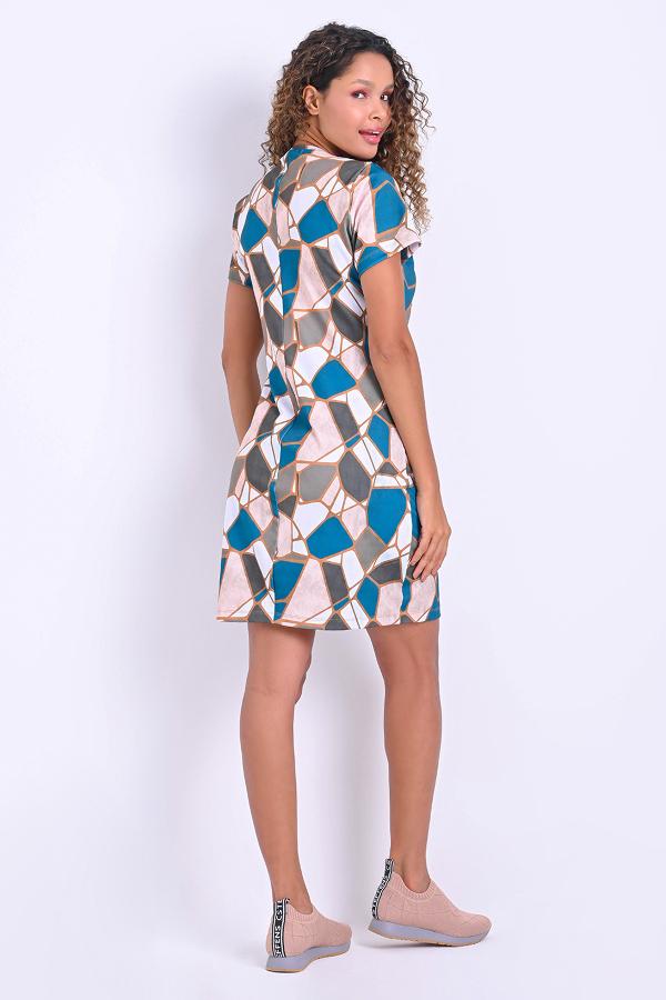 VESTIDO T-SHIRT DRESS ESCOTE EN V