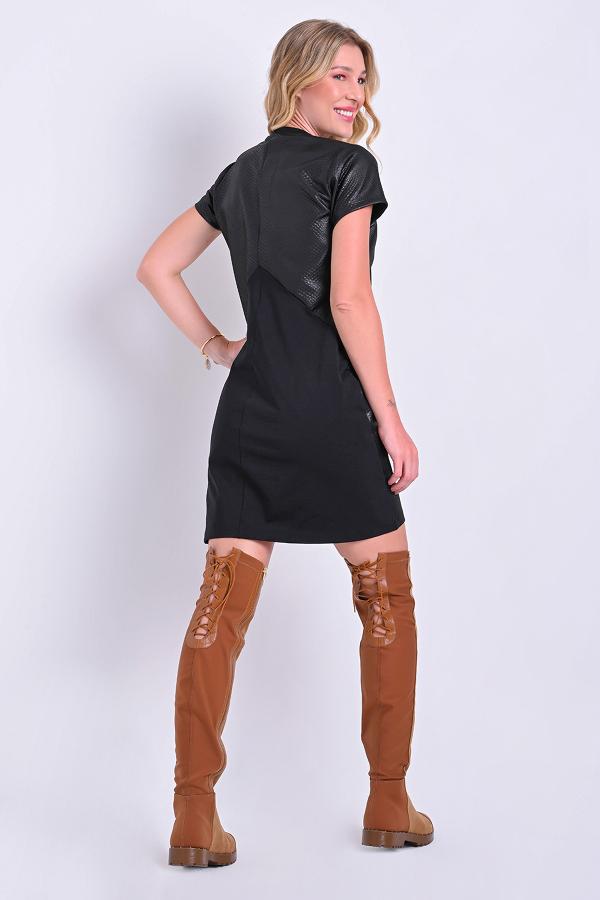 VESTIDO T-SHIRT DRESS ESCOTE EN V