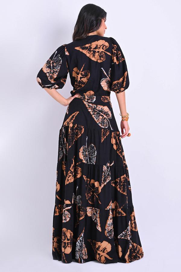 VESTIDO LARGO CON BOTONES