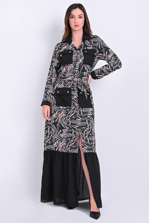 VESTIDO LARGO CON BOLSILLOS