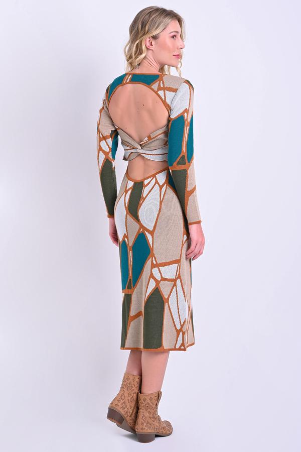 VESTIDO ESCOTE EN ESPALDA