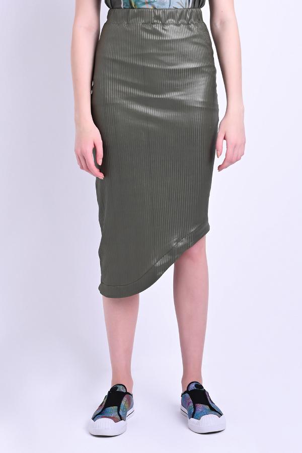 FALDA LONGUETTE ASIMÉTRICA