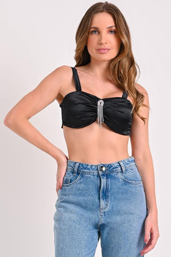 TOP CON APLIQUE STRASS