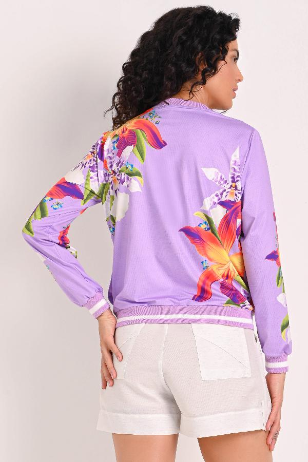 CHAQUETA BOMBER CON PUÑOS