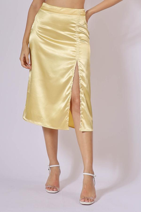 POLLERA MIDI CON ABERTURA