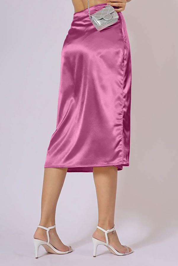 POLLERA MIDI CON ABERTURA