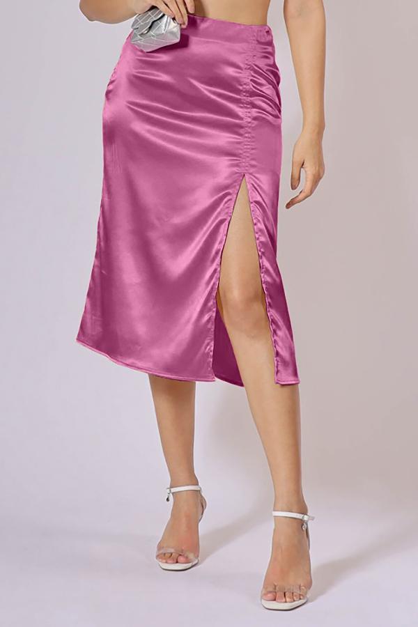 POLLERA MIDI CON ABERTURA