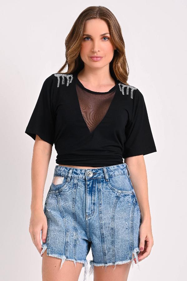 T-SHIRT ESCOTE ILUSION