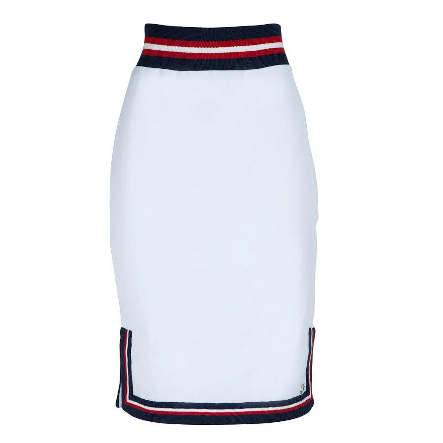 FALDA MID DETALHE CON PATCH