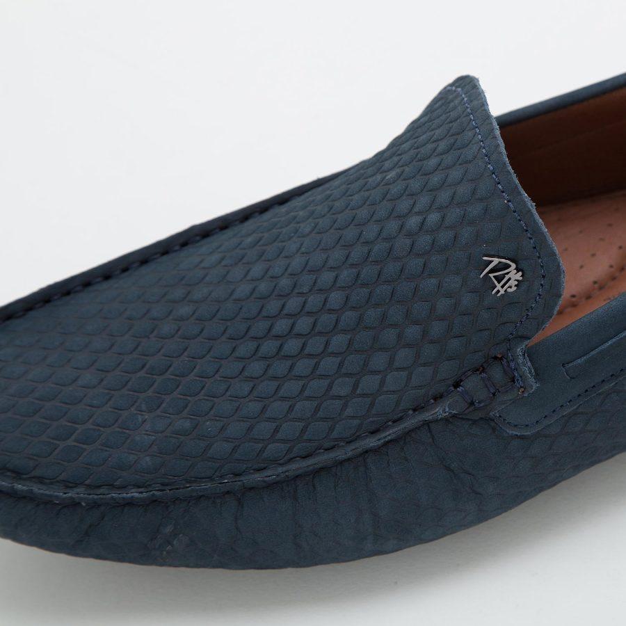 MOCASÍN CUERO AZUL