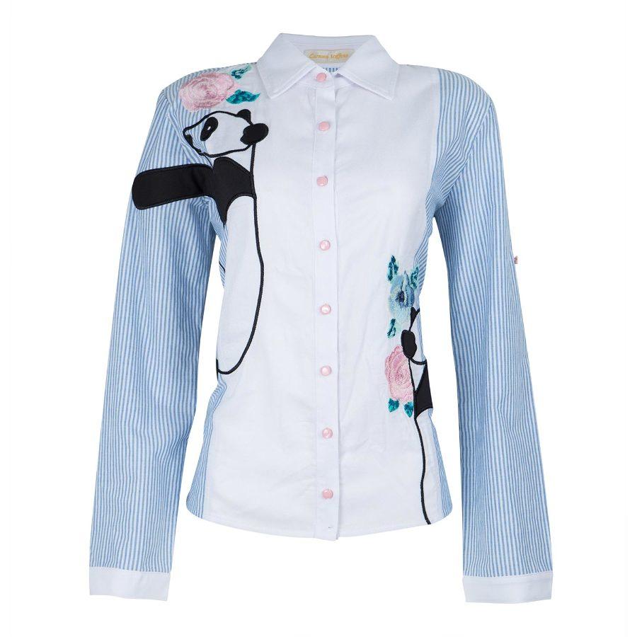 CAMISA CON BORDADO PANDA