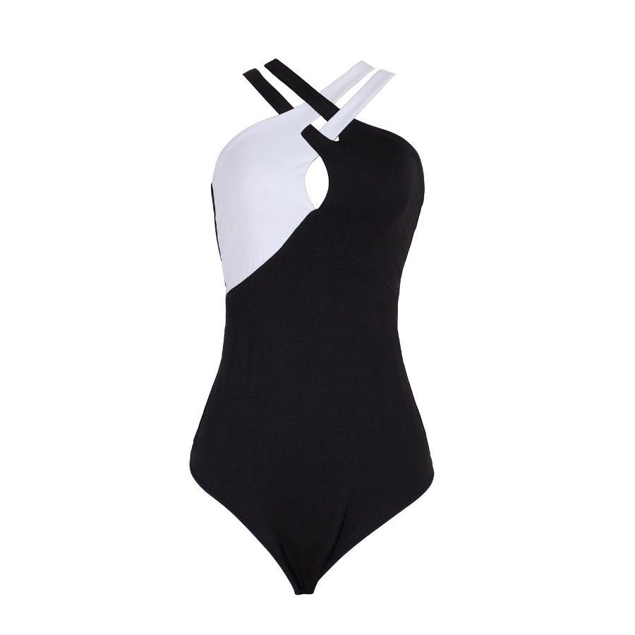 BODY CON TIRAS PERFORADAS
