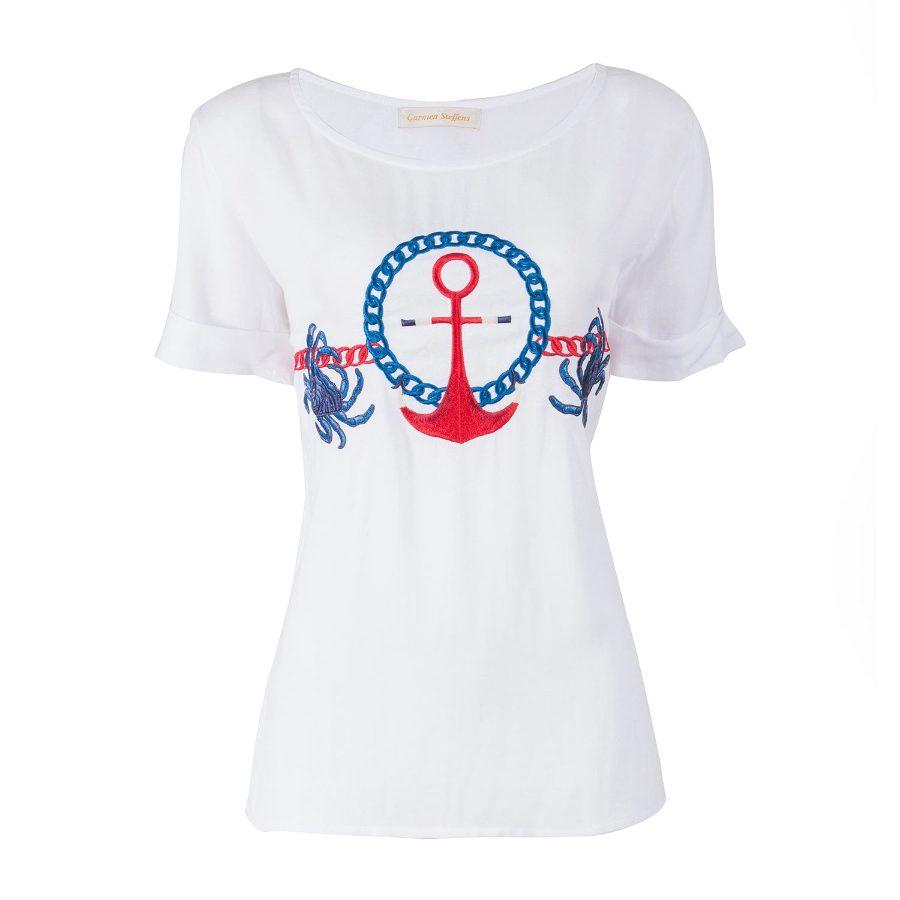 T-SHIRT BÁSICA CON BORDADO